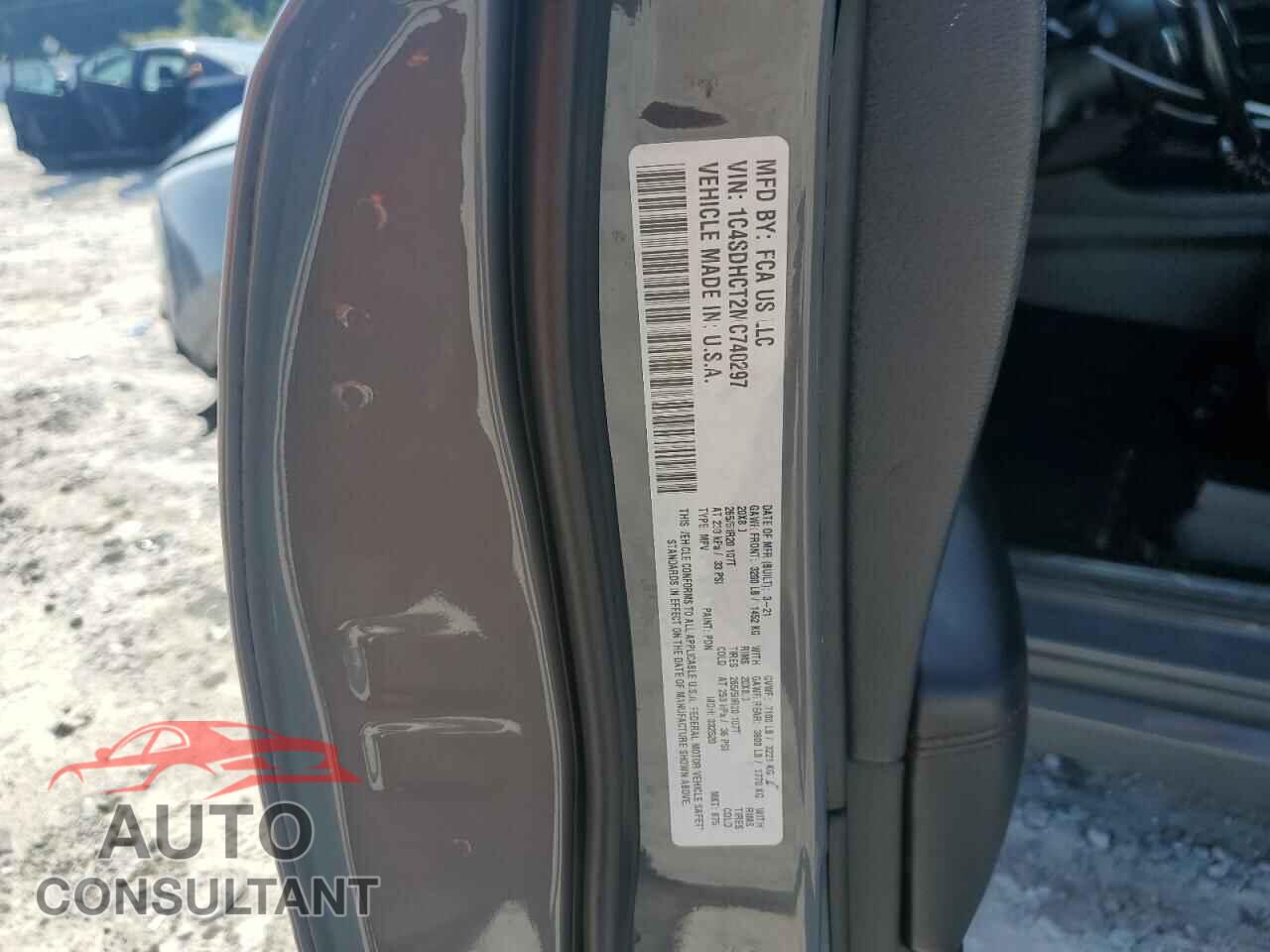 DODGE DURANGO 2021 - 1C4SDHCT2MC740297