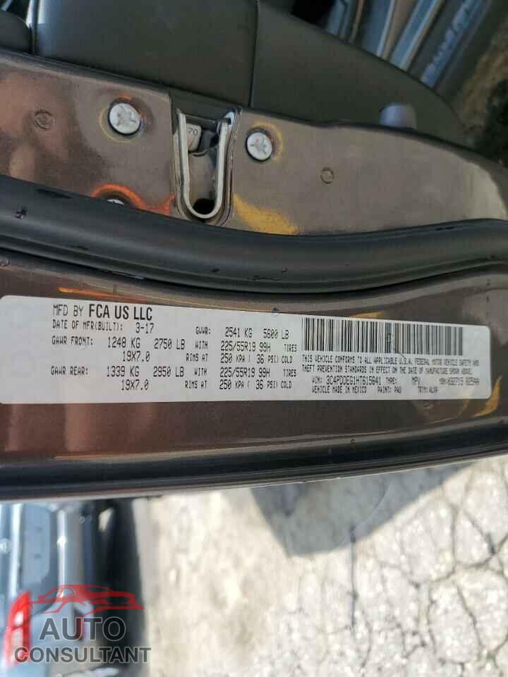 DODGE JOURNEY 2017 - 3C4PDDEG1HT615641