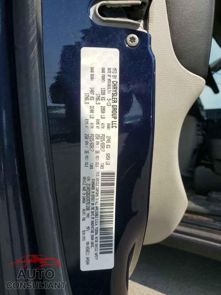 DODGE CARAVAN 2013 - 2C4RDGBGXDR761208