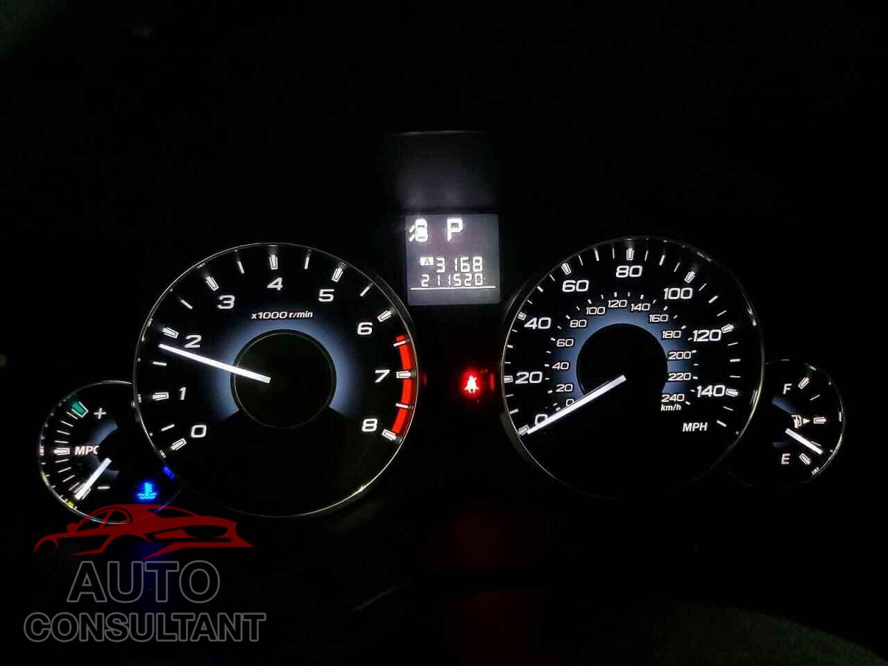 SUBARU OUTBACK 2012 - 4S4BRBLC9C3200633