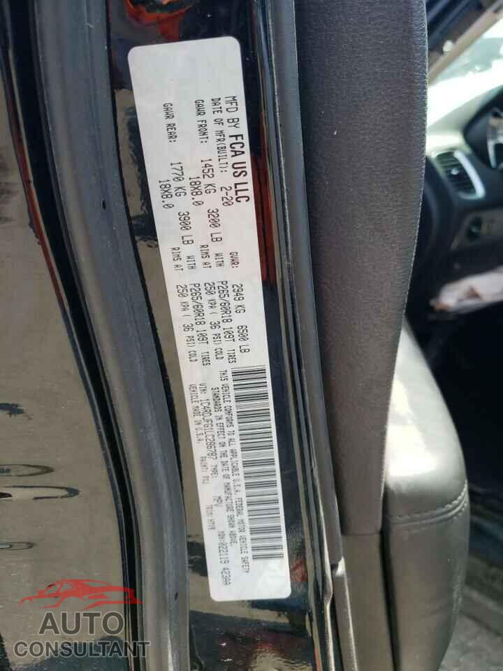 DODGE DURANGO 2020 - 1C4RDJFG1LC286787