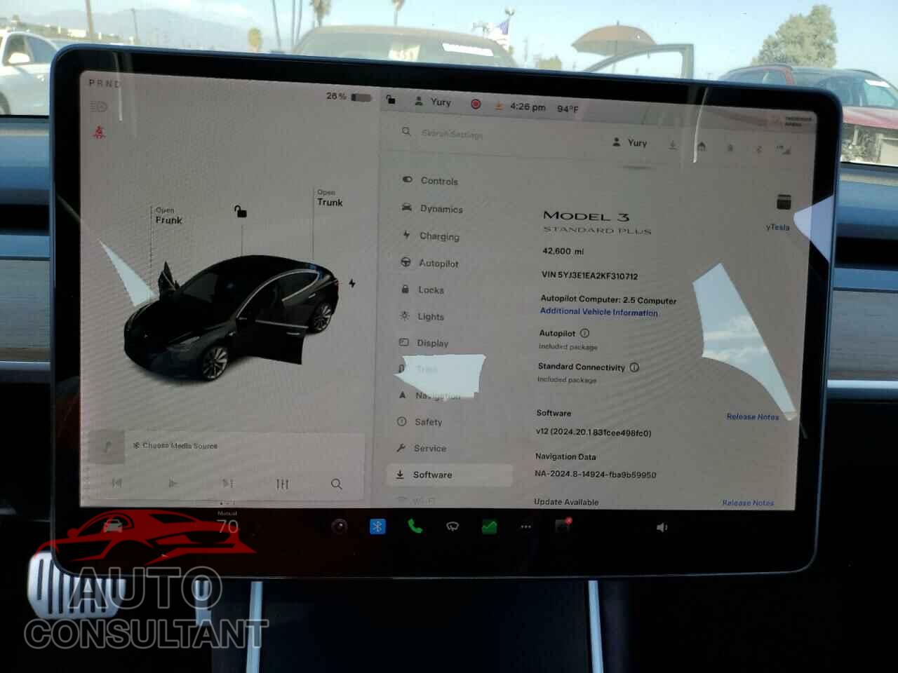 TESLA MODEL 3 2019 - 5YJ3E1EA2KF310712
