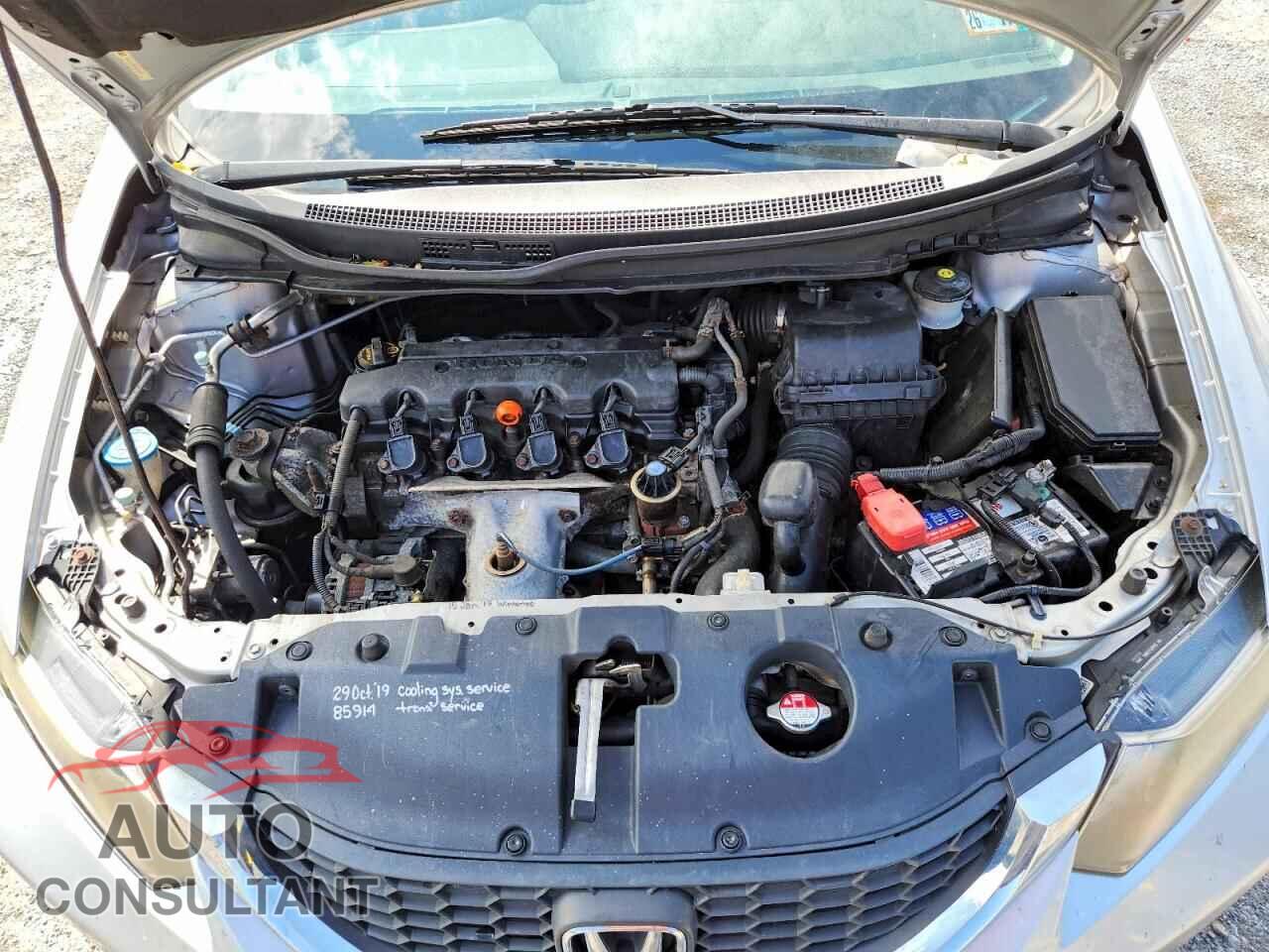 HONDA CIVIC 2013 - 19XFB2F50DE280700