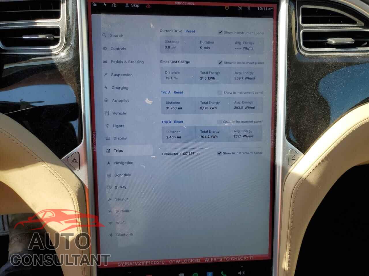 TESLA MODEL S 2015 - 5YJSA1V21FF100219
