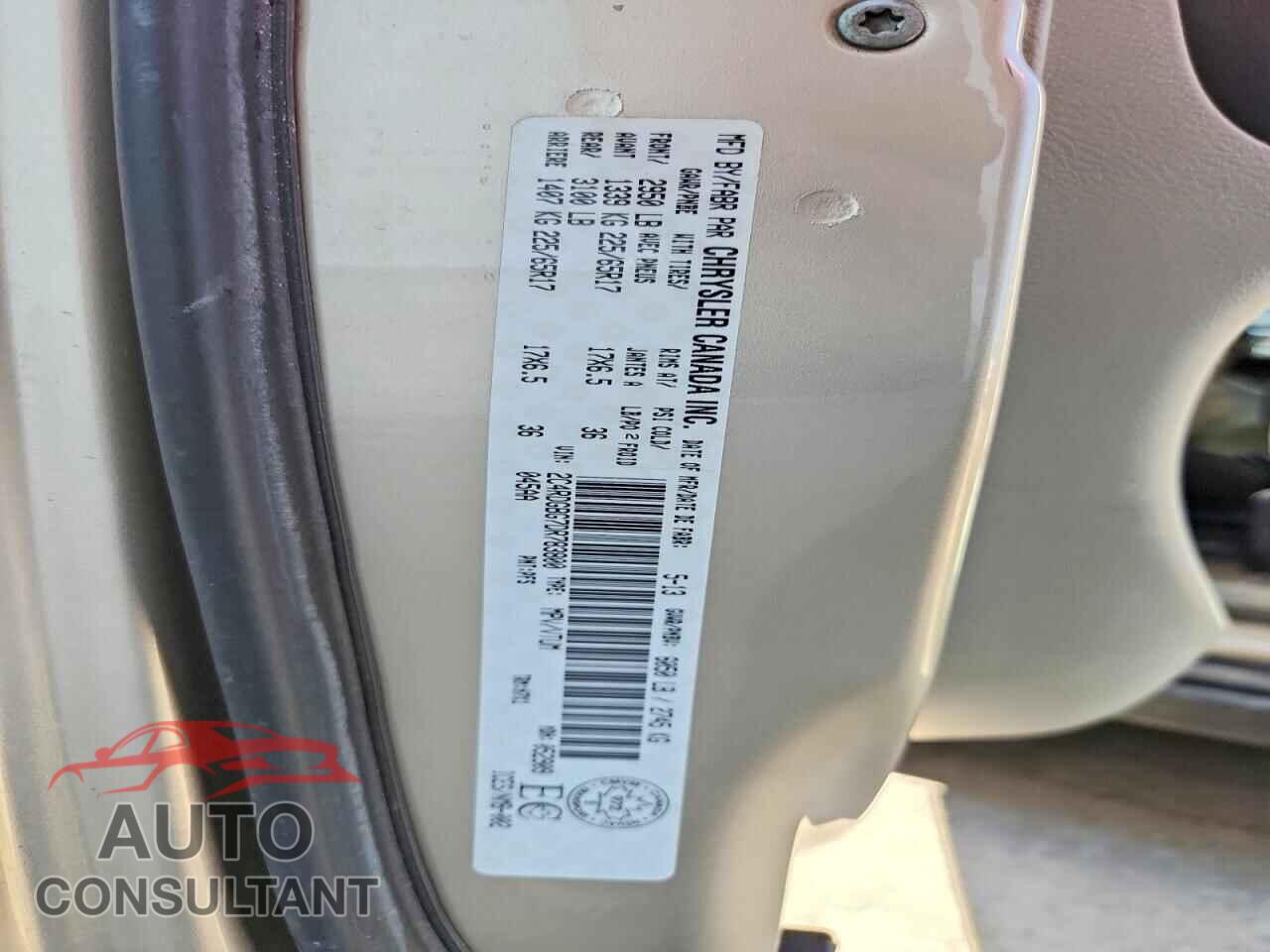 DODGE CARAVAN 2013 - 2C4RDGBG7DR783800