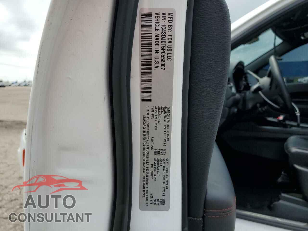 DODGE DURANGO 2023 - 1C4SDJCT5PC558007