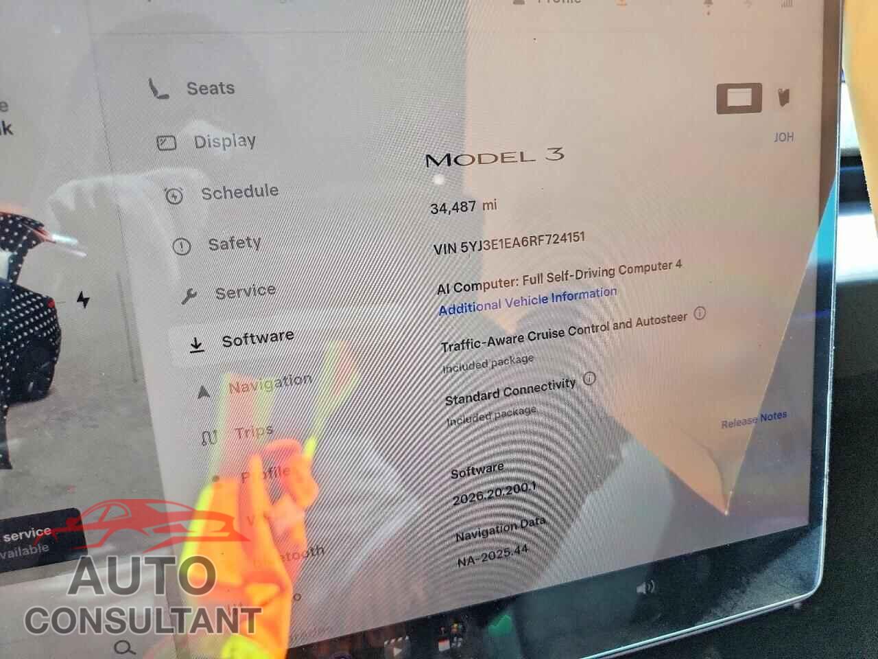 TESLA MODEL 3 2024 - 5YJ3E1EA6RF724151