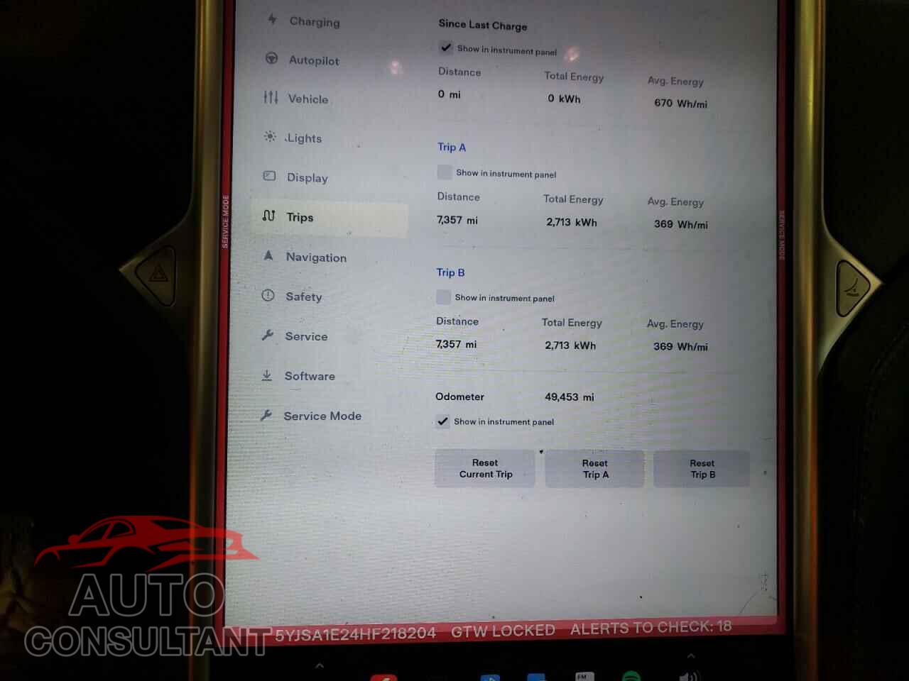 TESLA MODEL S 2017 - 5YJSA1E24HF218204