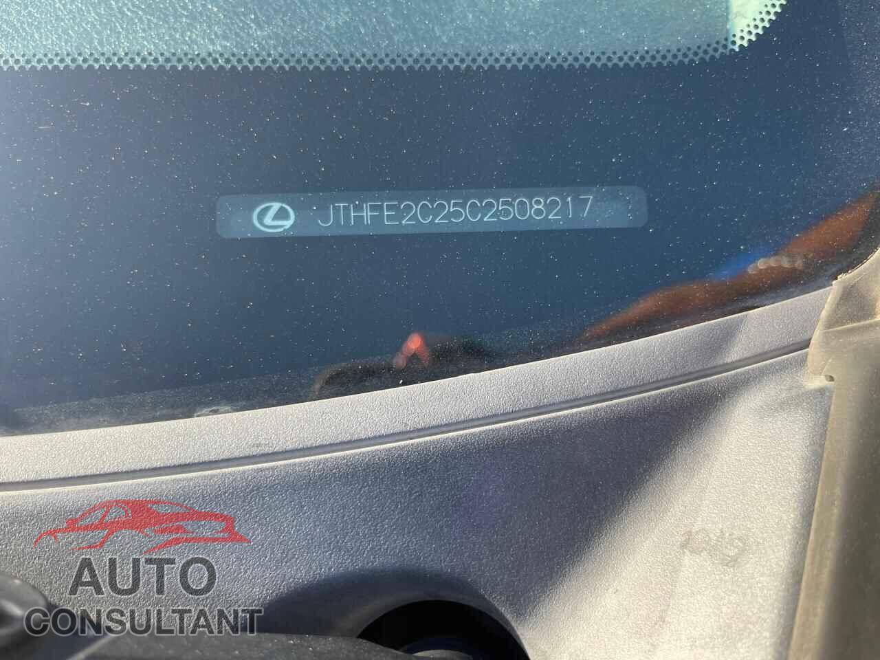 LEXUS IS 2012 - JTHFE2C25C2508217