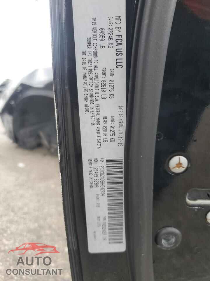 DODGE CHALLENGER 2017 - 2C3CDZAG6HH542894