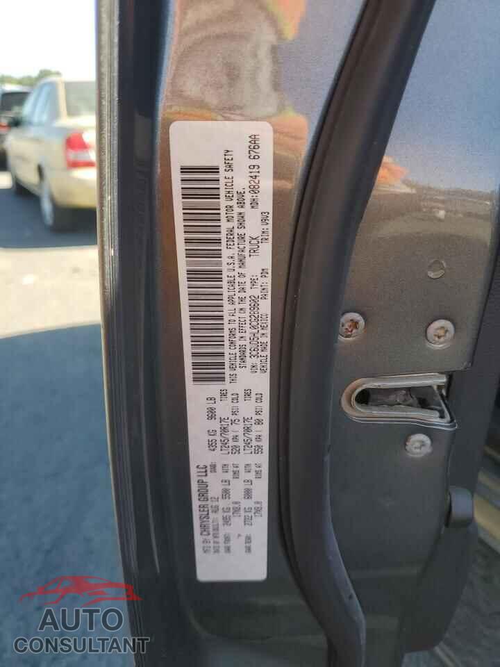 DODGE RAM 2500 2012 - 3C6UD5HL0CG289602