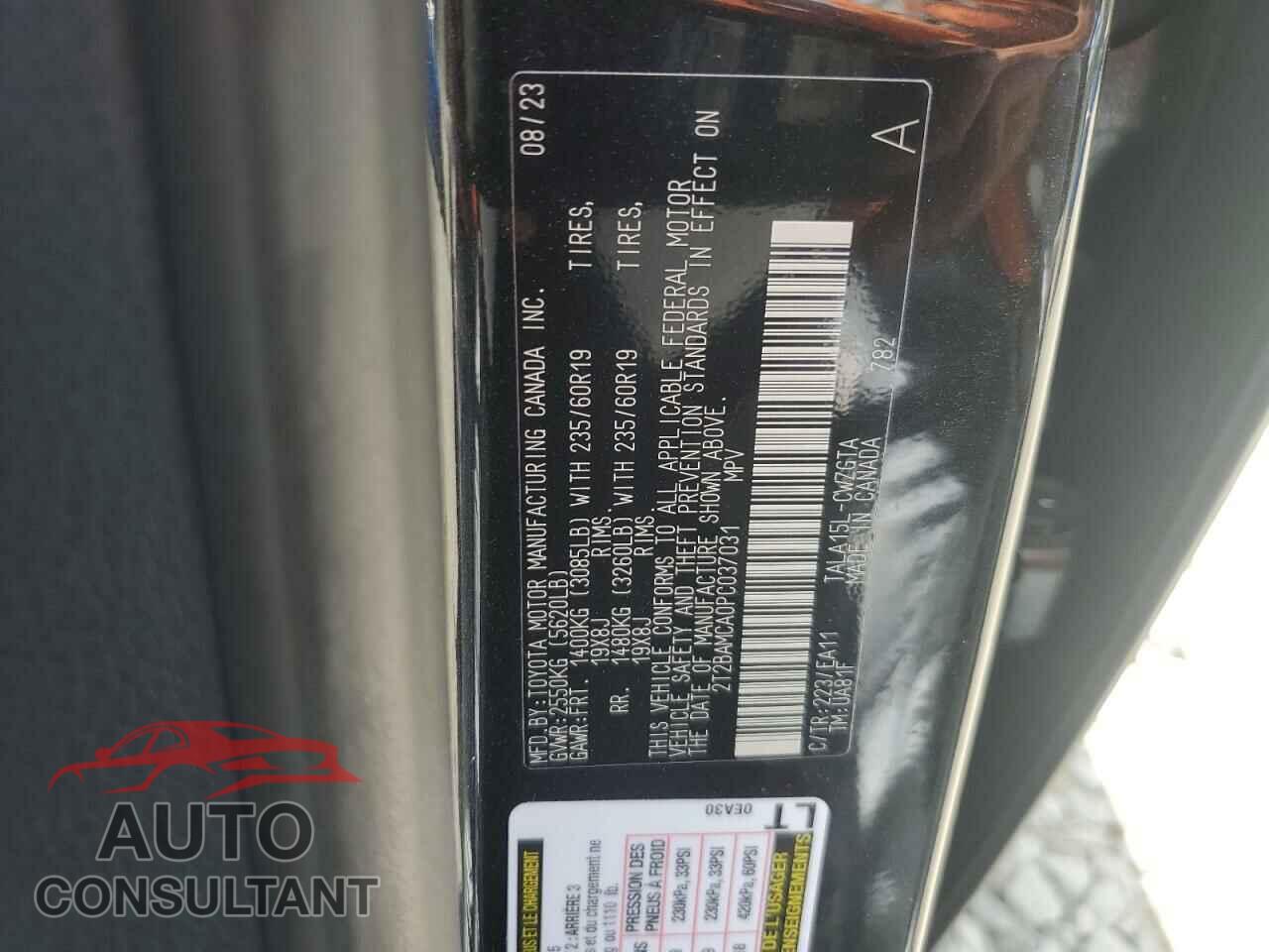 LEXUS RX350 2023 - 2T2BAMCA0PC037031