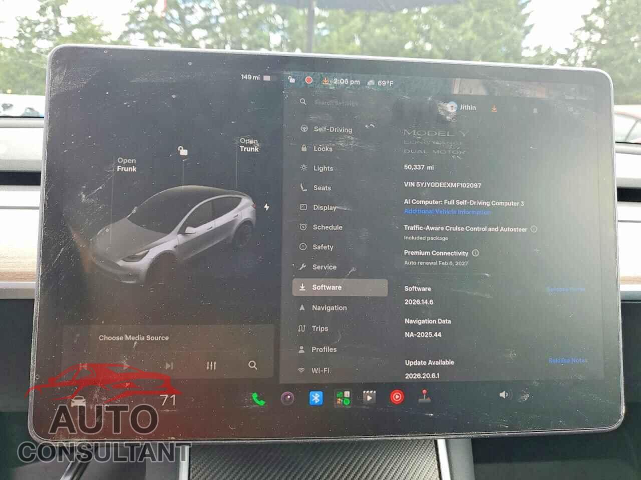 TESLA MODEL Y 2021 - 5YJYGDEEXMF102097