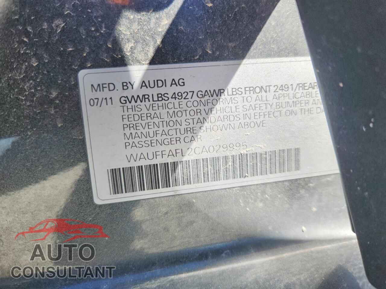 AUDI A4 2012 - WAUFFAFL2CA029995