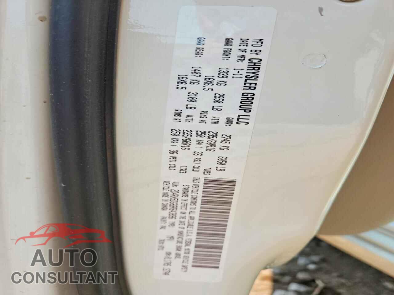 DODGE CARAVAN 2011 - 2D4RN5DG6BR643896