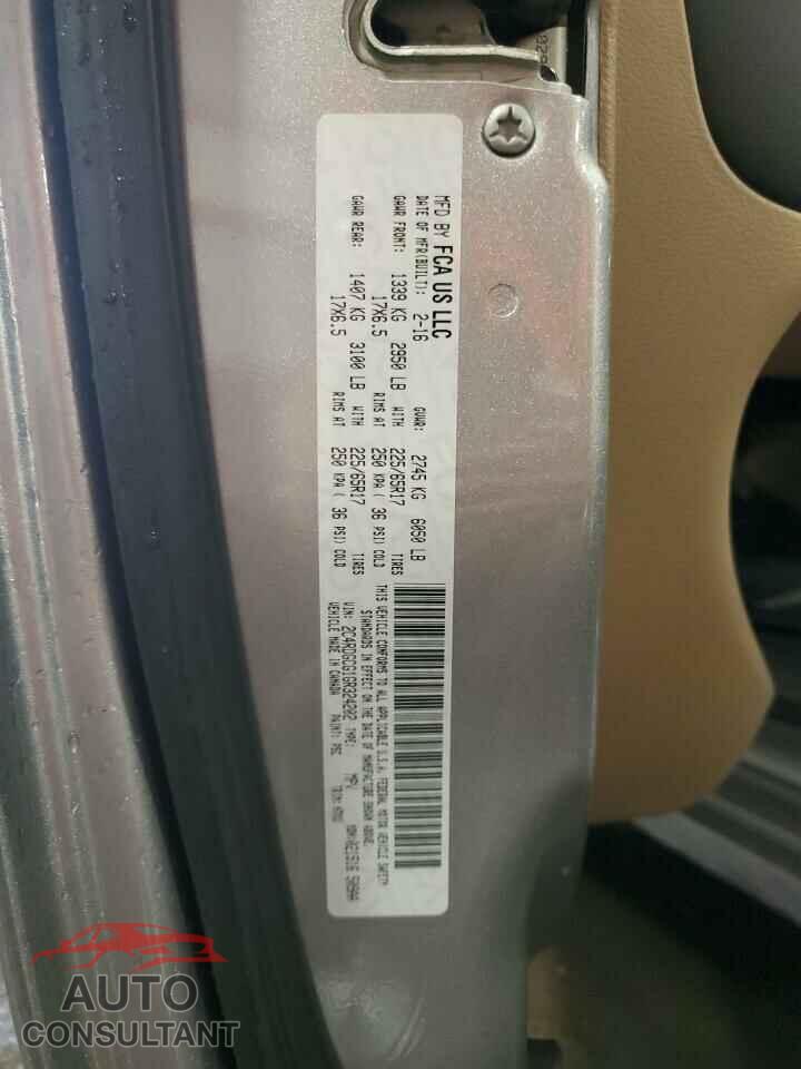 DODGE CARAVAN 2016 - 2C4RDGCG1GR324202