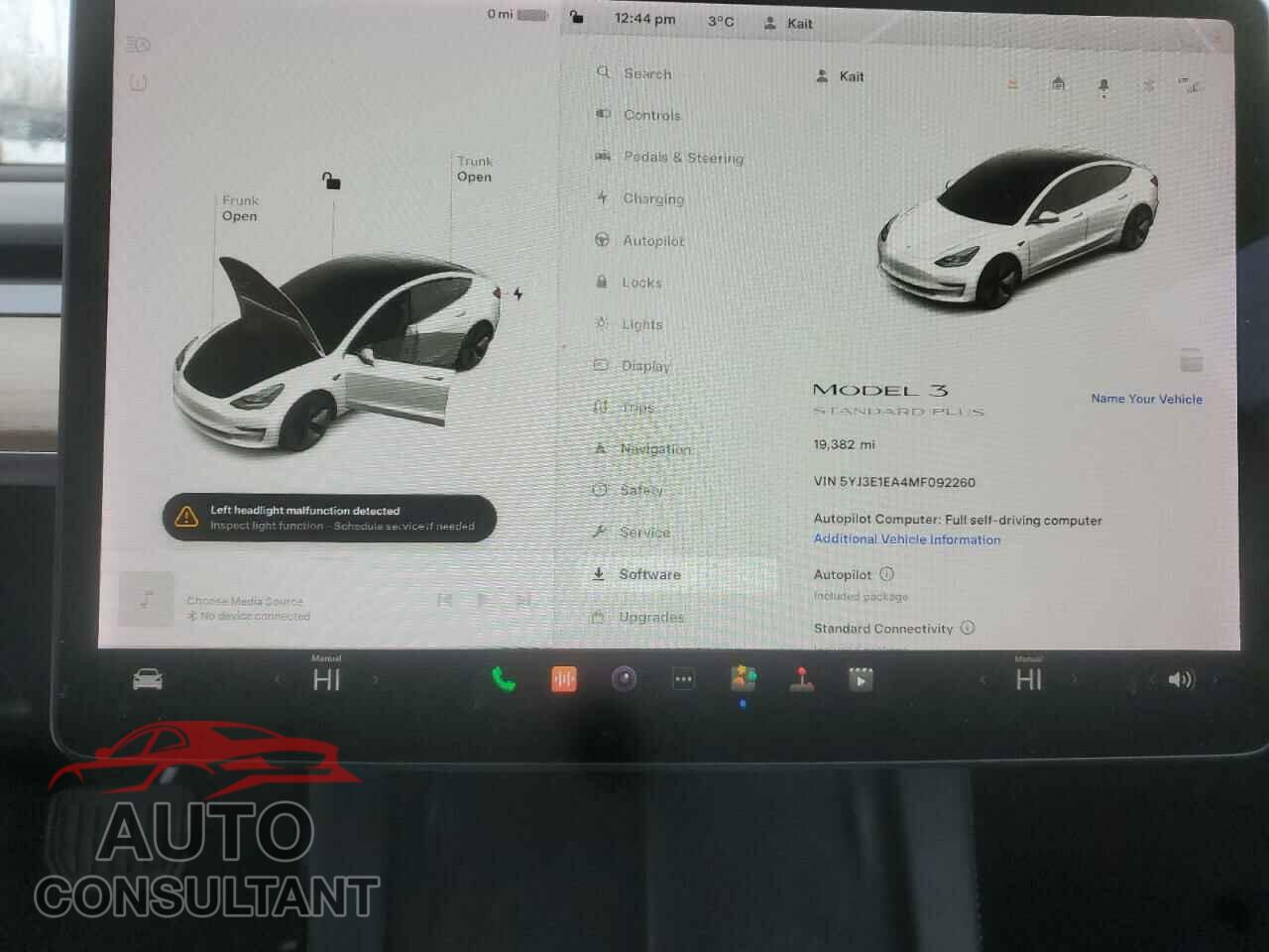 TESLA MODEL 3 2021 - 5YJ3E1EA4MF092260