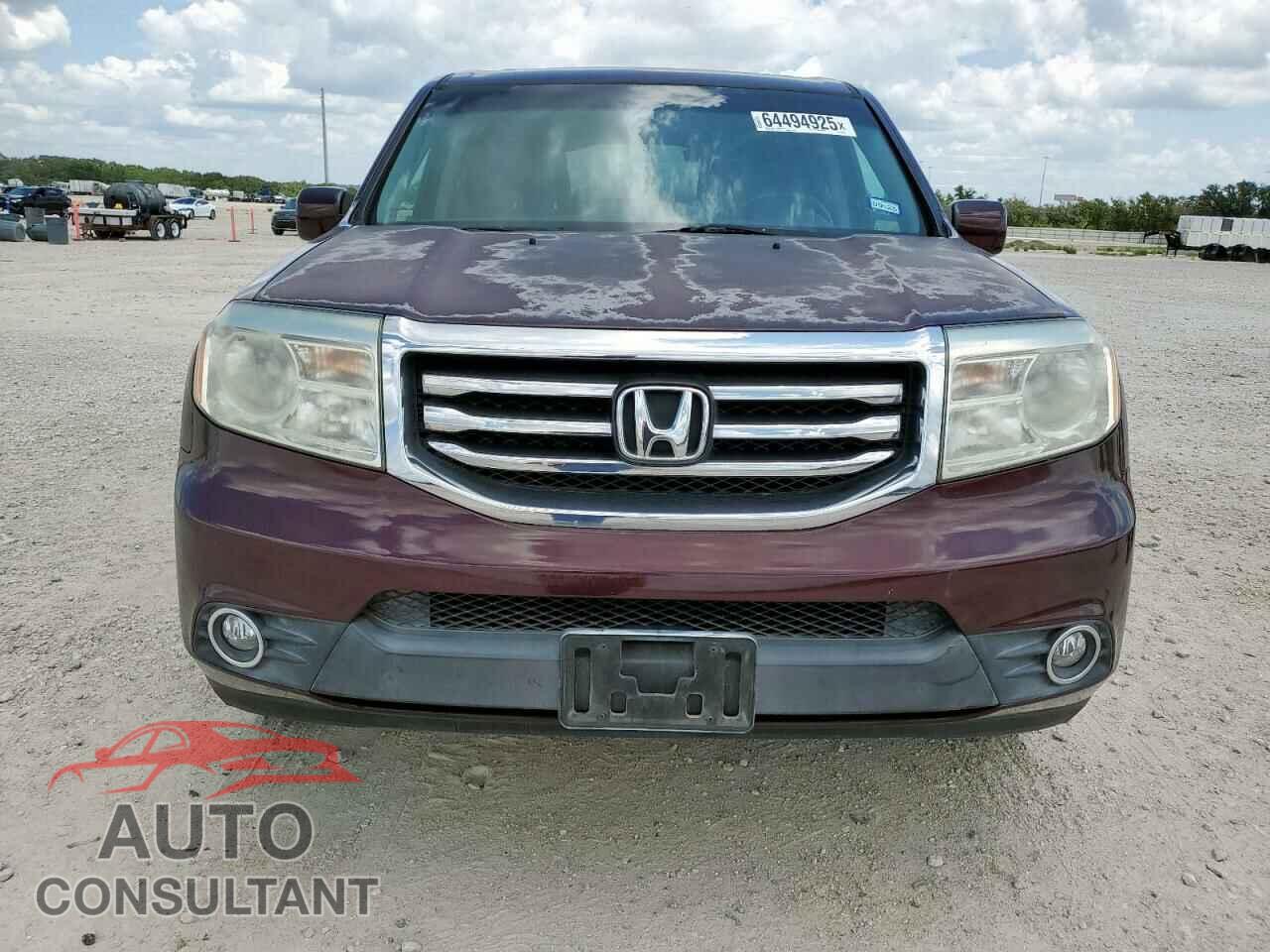 HONDA PILOT 2012 - 5FNYF3H55CB019538