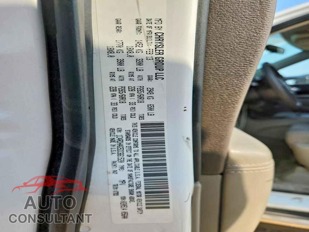 DODGE DURANGO 2013 - 1C4RDHAG5DC661520