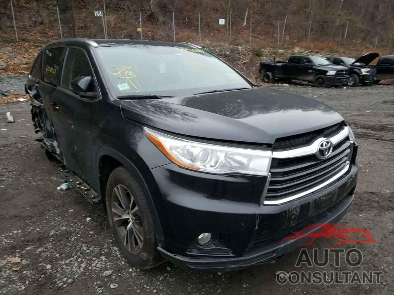 TOYOTA HIGHLANDER 2016 - 5TDJKRFH6GS250110