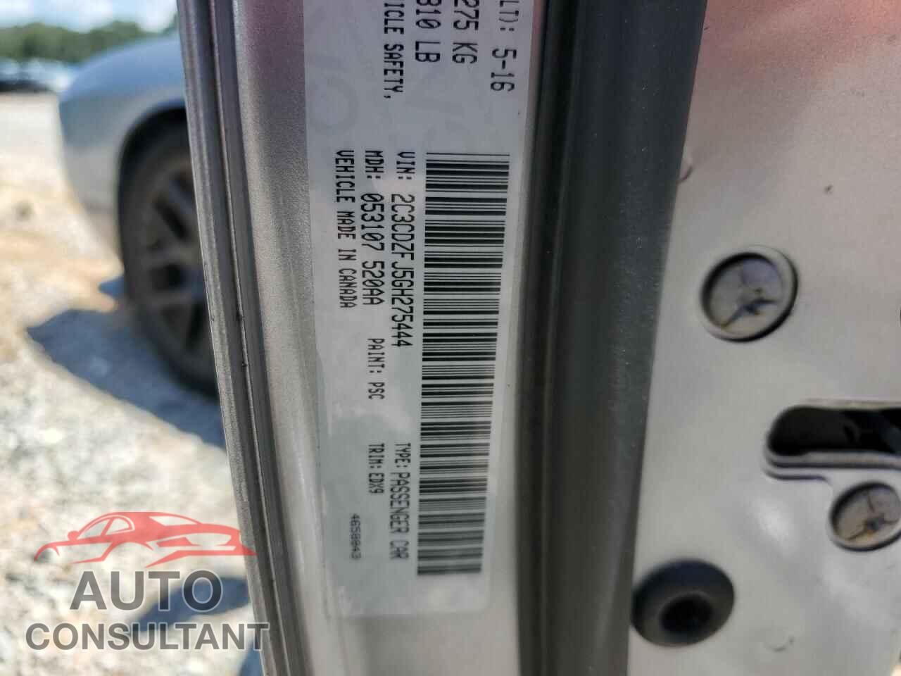 DODGE CHALLENGER 2016 - 2C3CDZFJ5GH275444