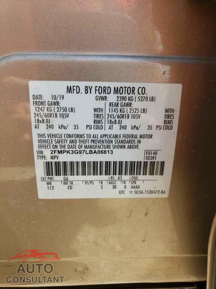 FORD EDGE 2020 - 2FMPK3G97LBA06813