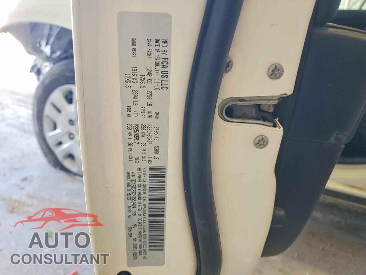 DODGE JOURNEY 2017 - 3C4PDCAB7HT552484