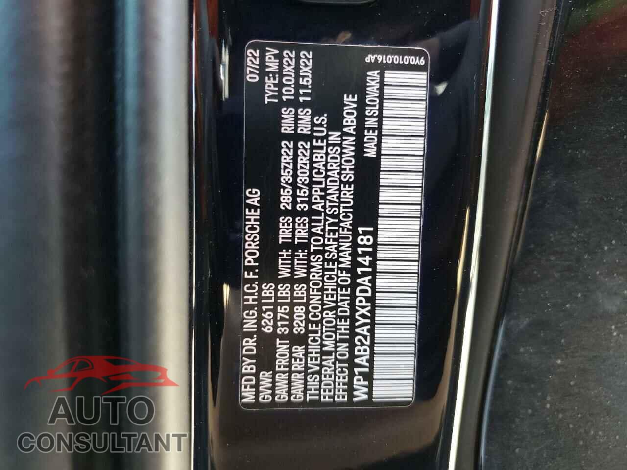 PORSCHE CAYENNE 2023 - WP1AB2AYXPDA14181