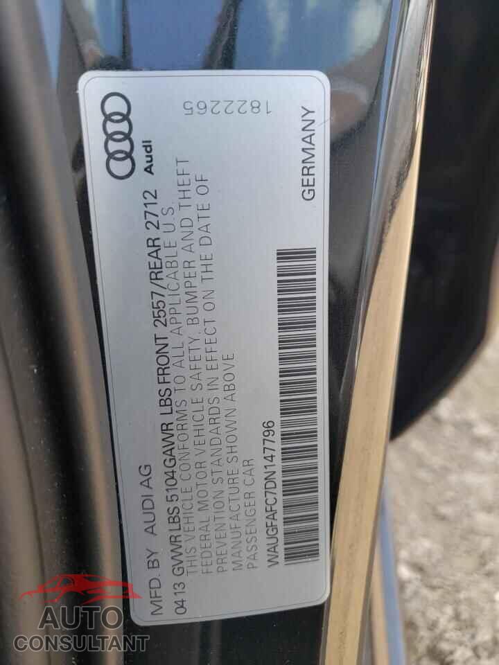 AUDI A6 2013 - WAUGFAFC7DN147796