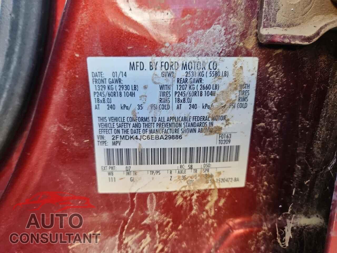 FORD EDGE 2014 - 2FMDK4JC6EBA29886