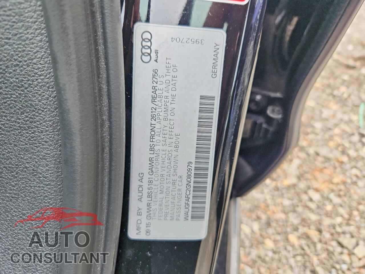 AUDI A6 2016 - WAUGFAFC2GN080979
