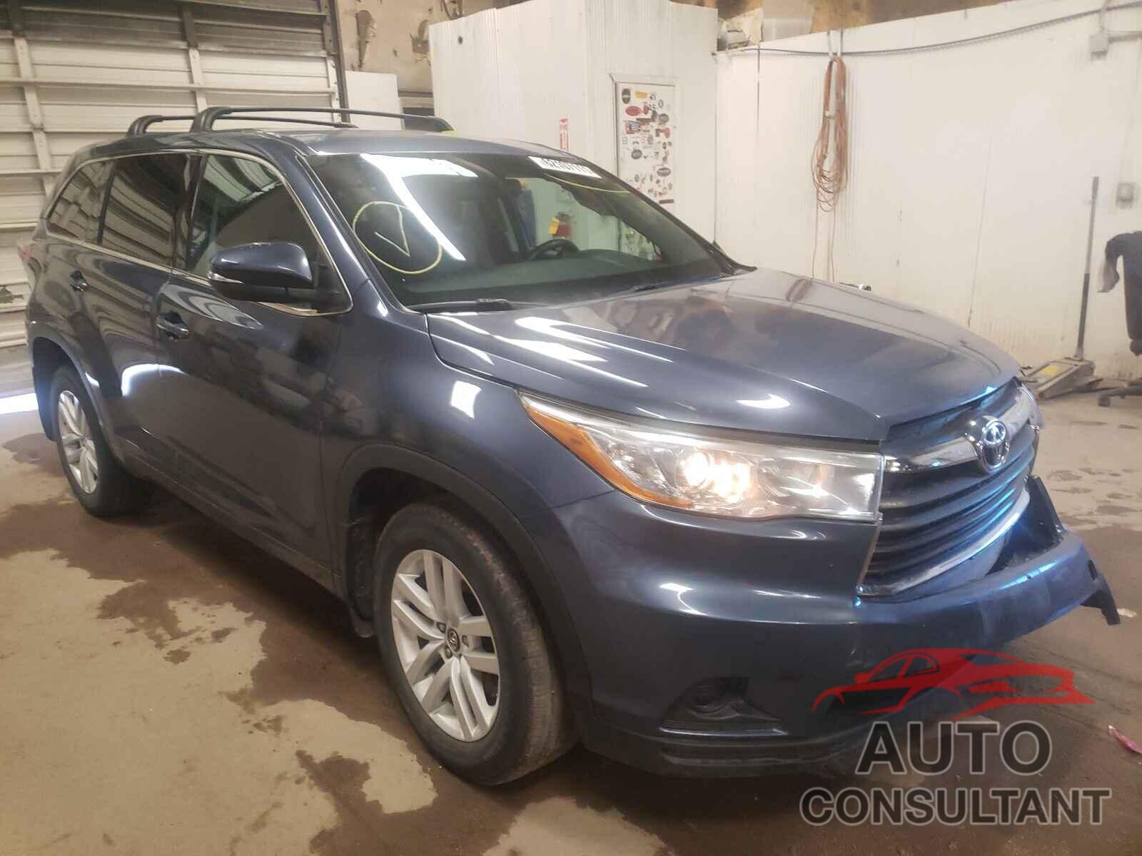 TOYOTA HIGHLANDER 2016 - 5TDBKRFH1GS285805