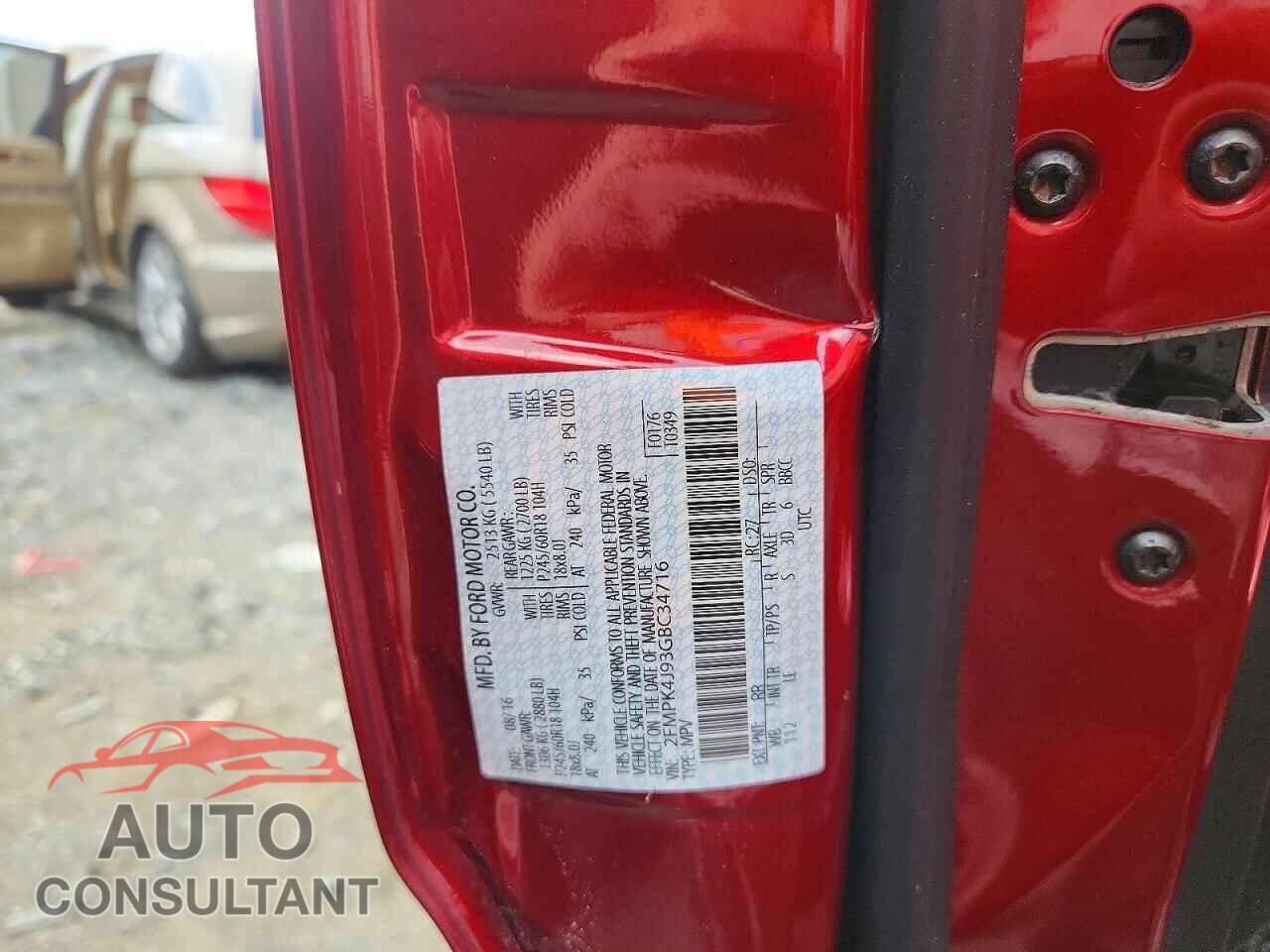 FORD EDGE 2016 - 2FMPK4J93GBC34716