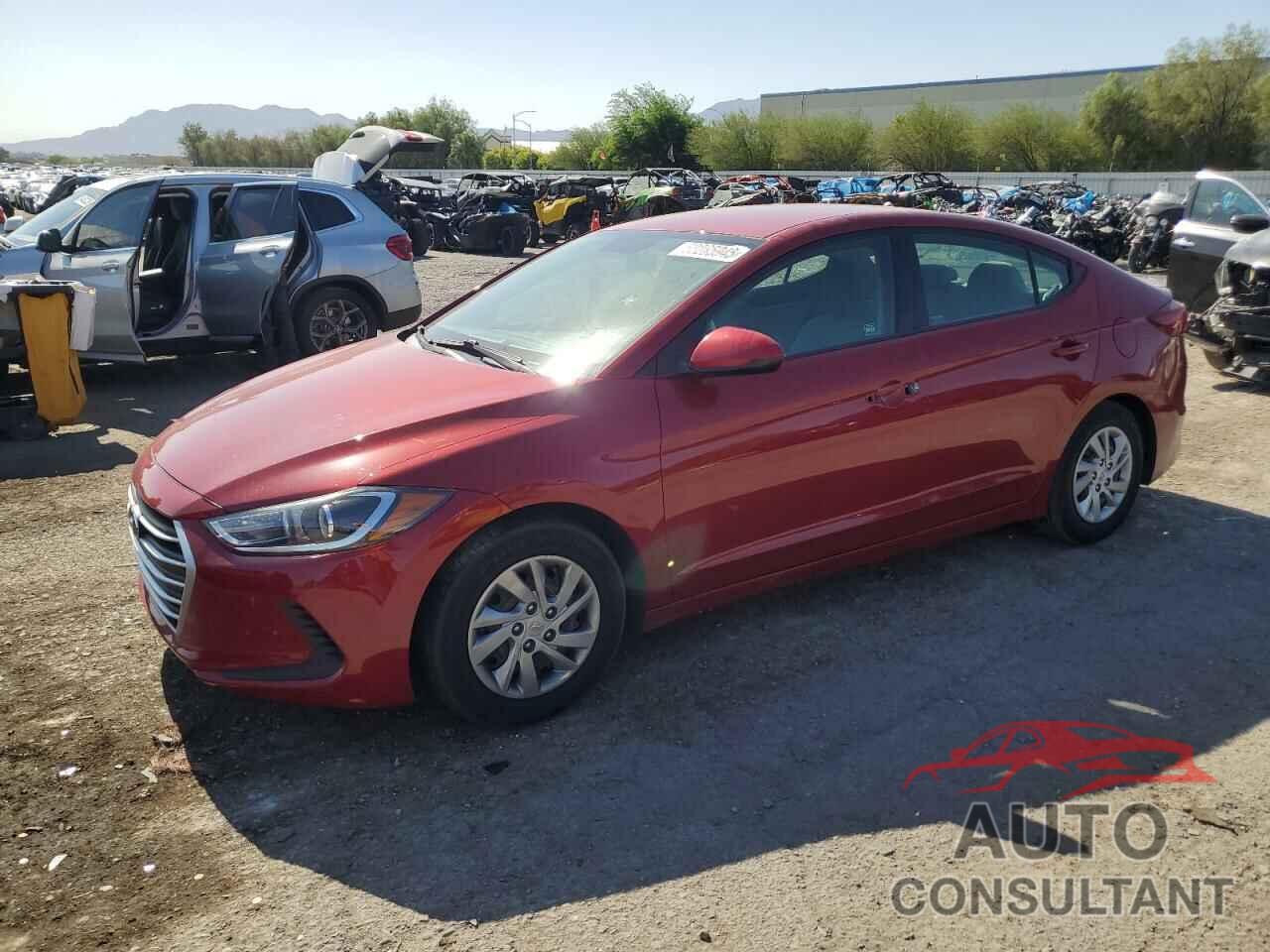 HYUNDAI ELANTRA 2017 - KMHD74LF6HU410614