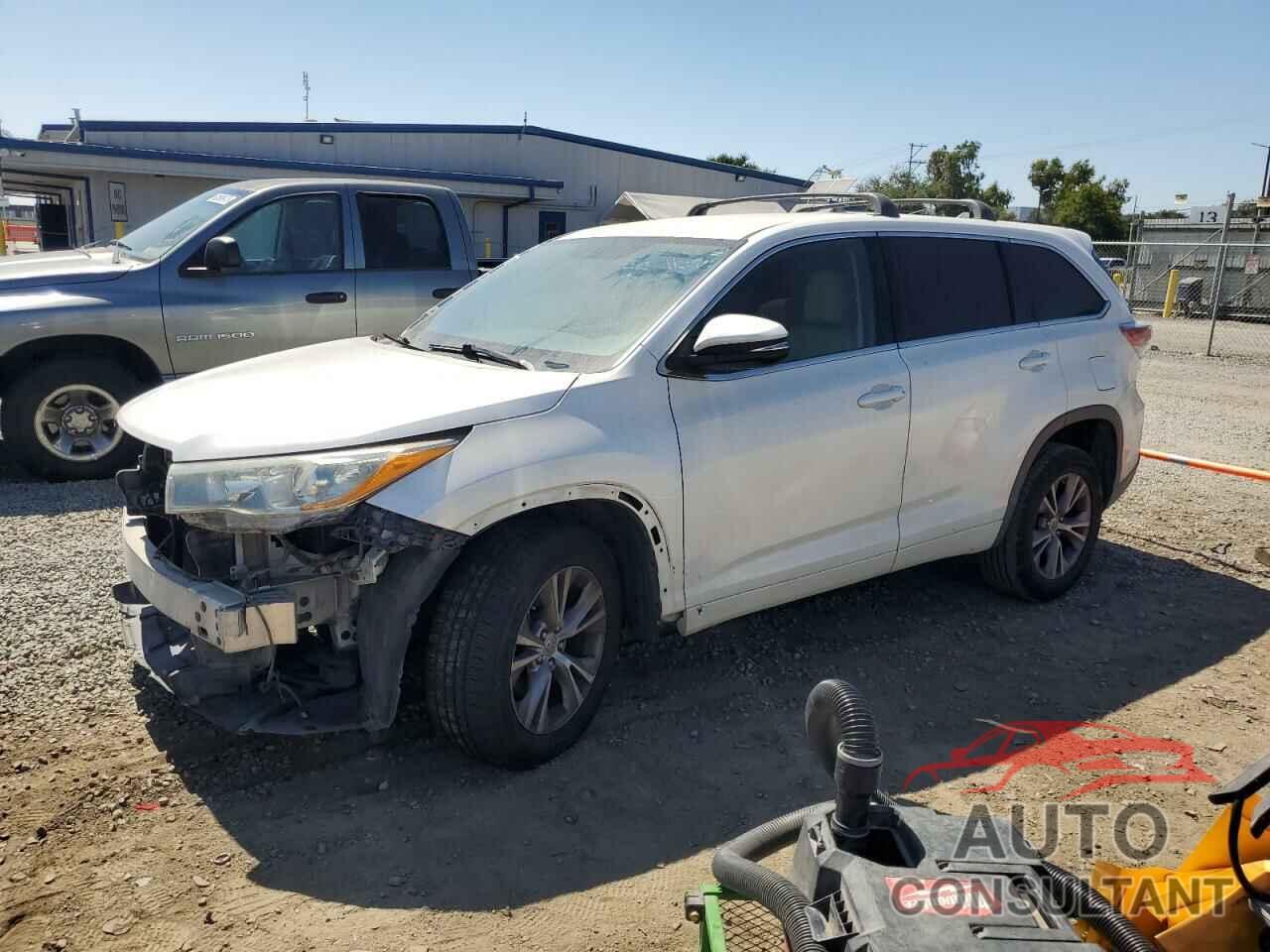 TOYOTA HIGHLANDER 2015 - 5TDZKRFH3FS084453