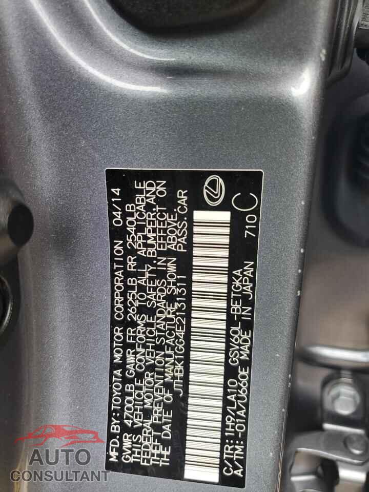 LEXUS ES350 2014 - JTHBK1GG4E2131311