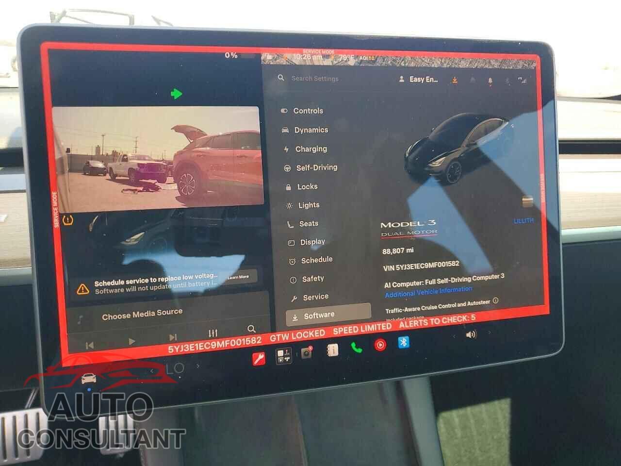 TESLA MODEL 3 2021 - 5YJ3E1EC9MF001582