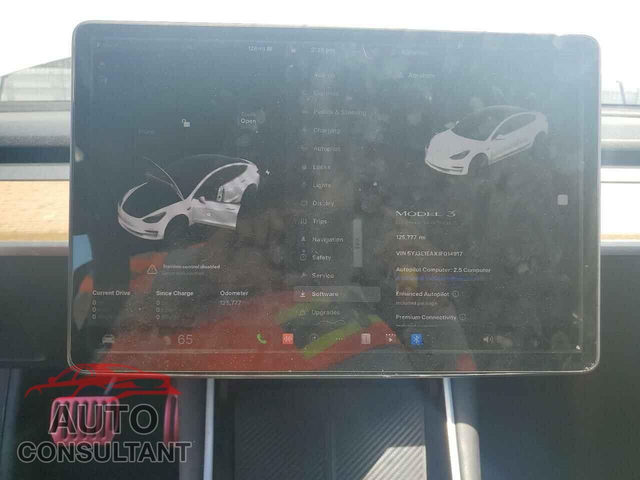 TESLA MODEL 3 2018 - 5YJ3E1EAXJF014917