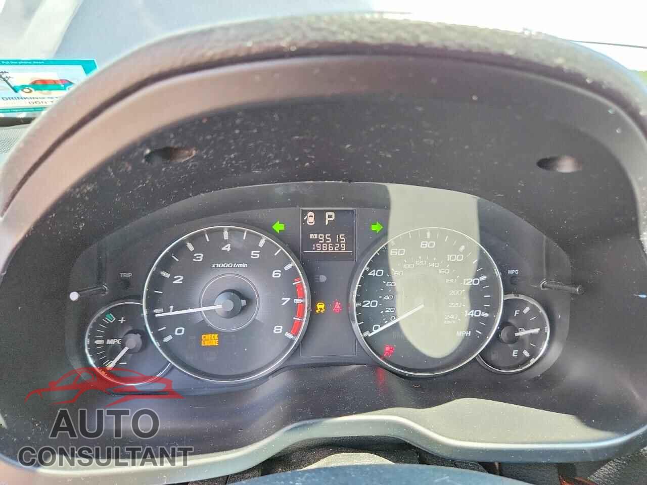 SUBARU OUTBACK 2012 - 4S4BRCJC7C3200199