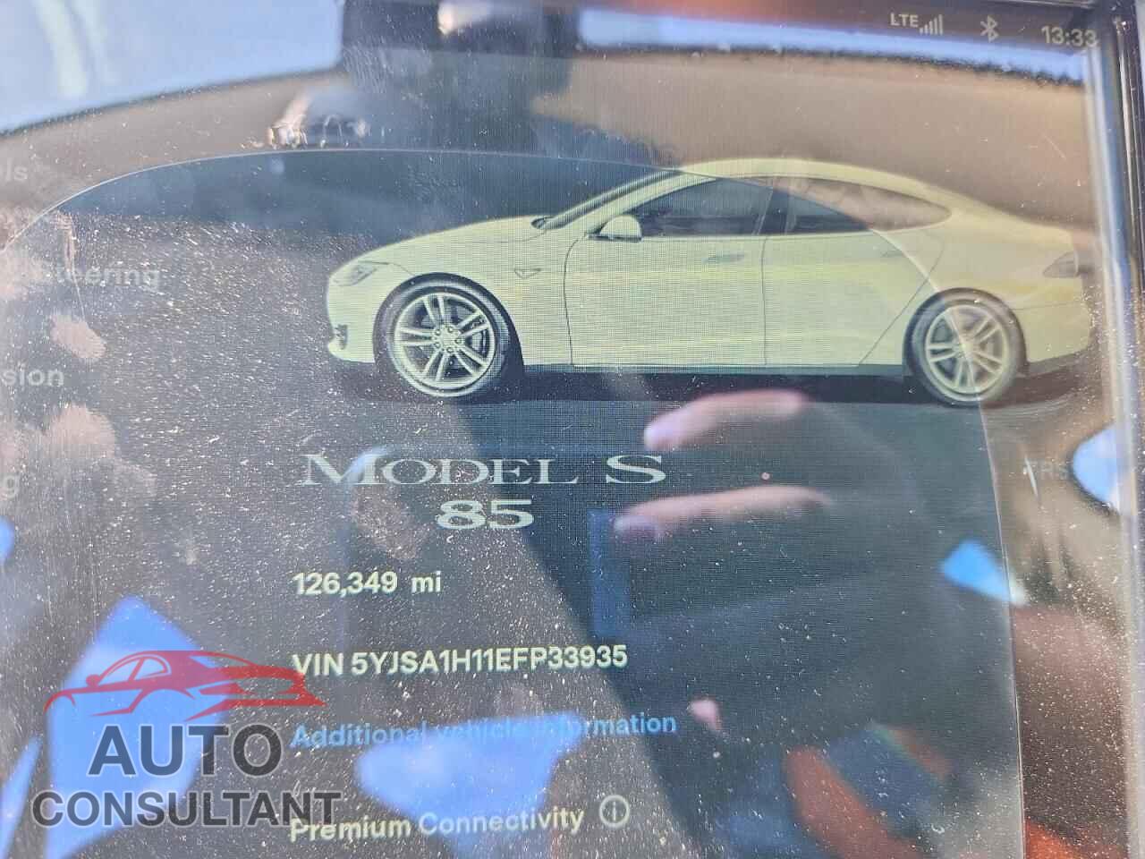 TESLA MODEL S 2014 - 5YJSA1H11EFP33935