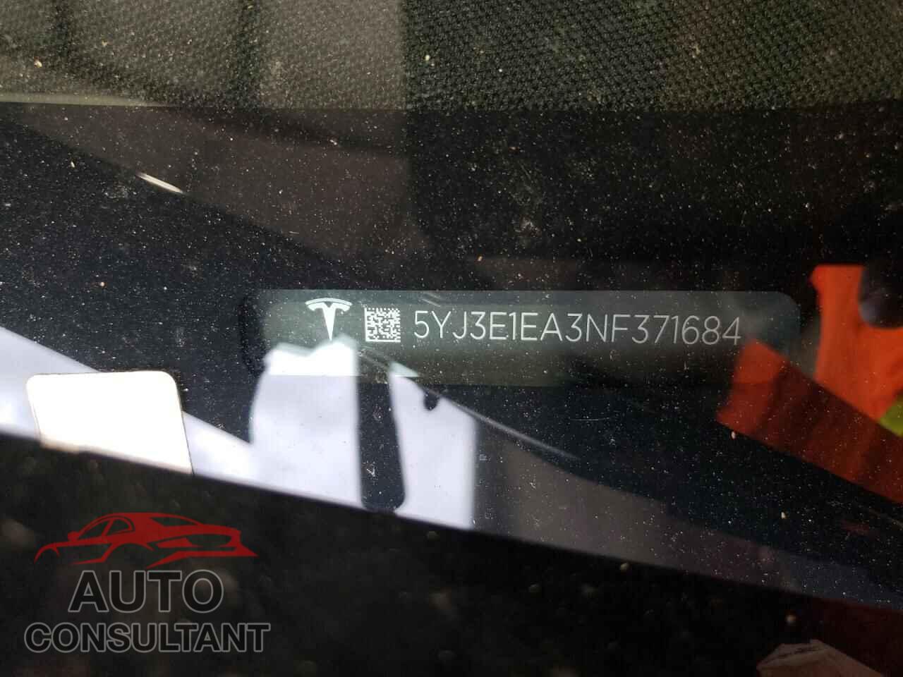 TESLA MODEL 3 2022 - 5YJ3E1EA3NF371684