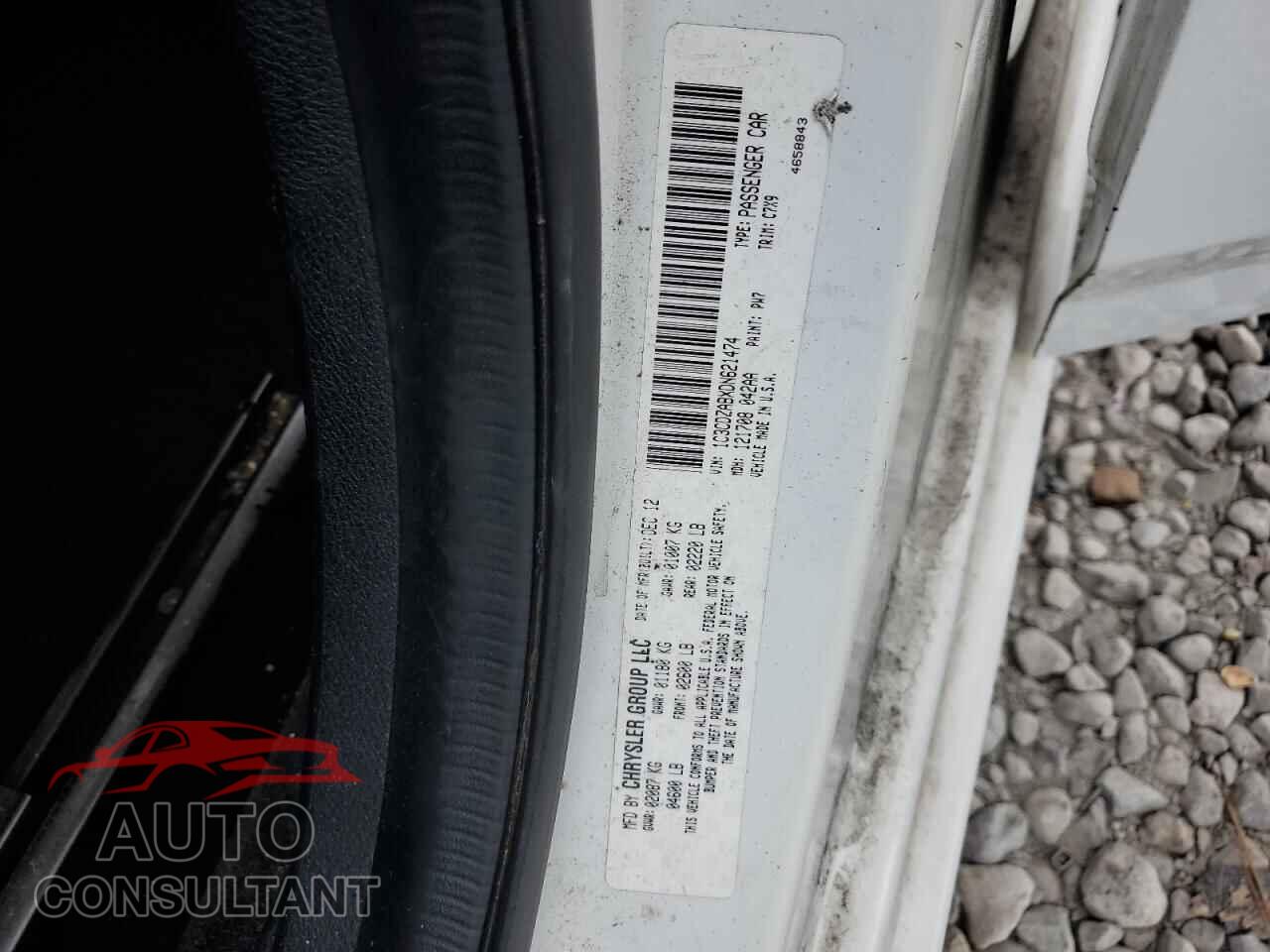 DODGE AVENGER 2013 - 1C3CDZABXDN621474
