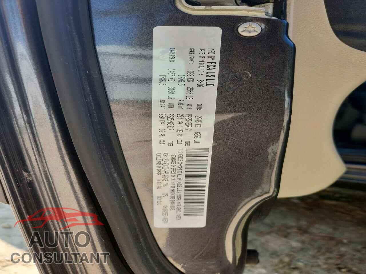 DODGE CARAVAN 2017 - 2C4RDGCG4HR547268