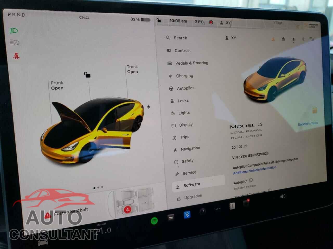 TESLA MODEL 3 2022 - 5YJ3E1EB7NF210828