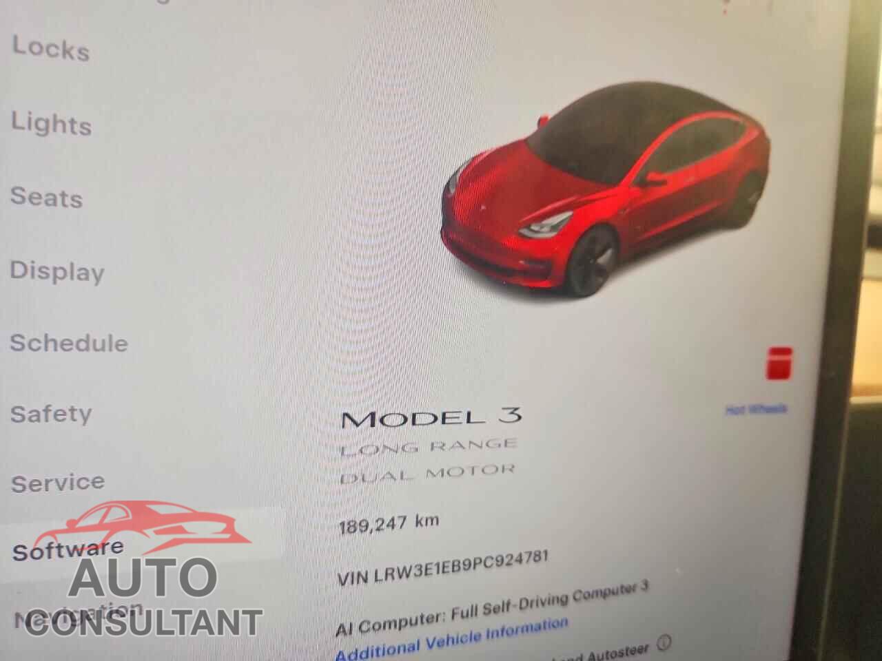 TESLA MODEL 3 2023 - LRW3E1EB9PC924781