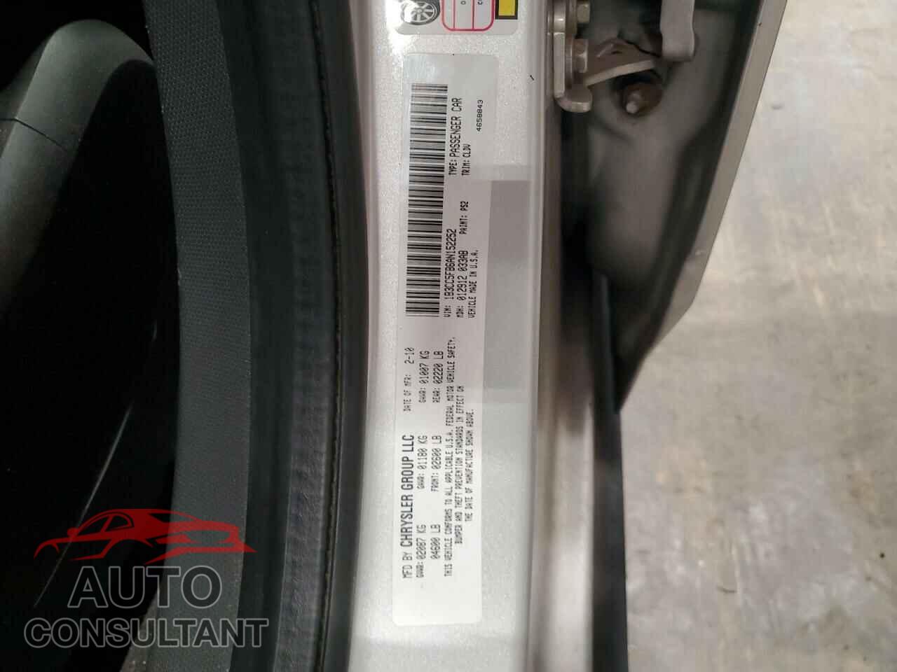 DODGE AVENGER 2010 - 1B3CC5FB6AN152252