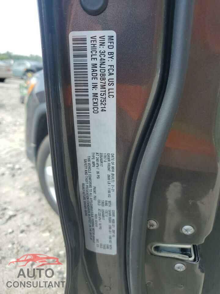 JEEP COMPASS 2021 - 3C4NJDBB7MT575214