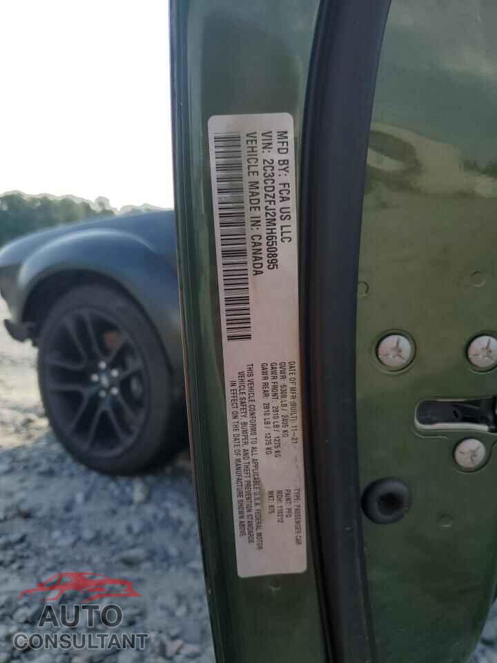 DODGE CHALLENGER 2021 - 2C3CDZFJ2MH650895