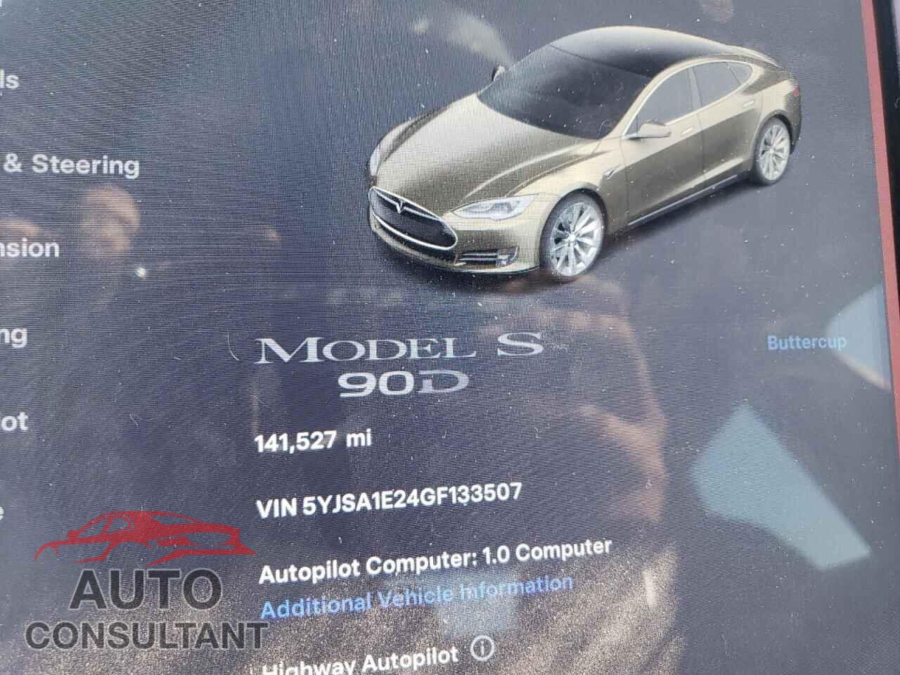TESLA MODEL S 2016 - 5YJSA1E24GF133507