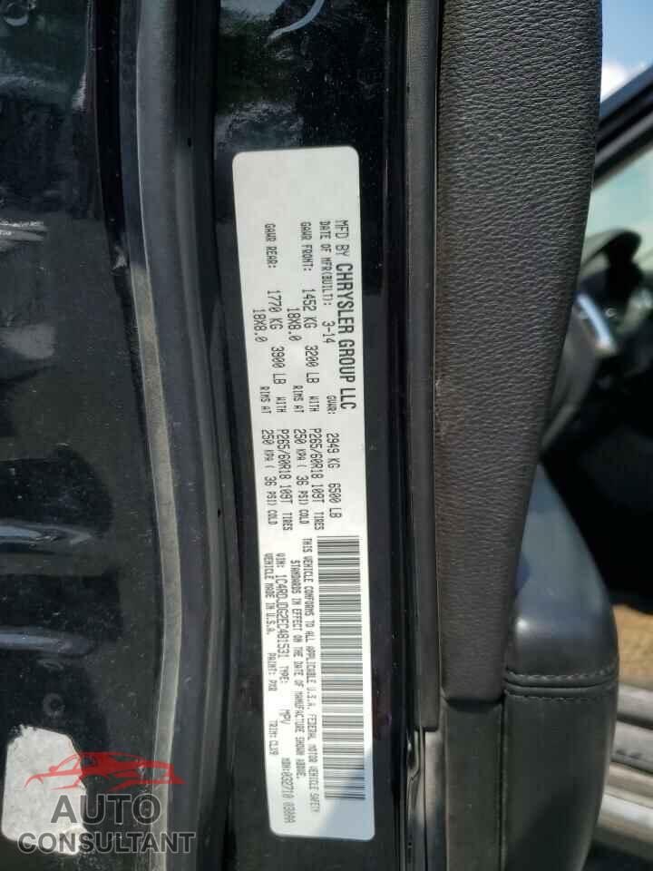 DODGE DURANGO 2014 - 1C4RDJDG2EC481531